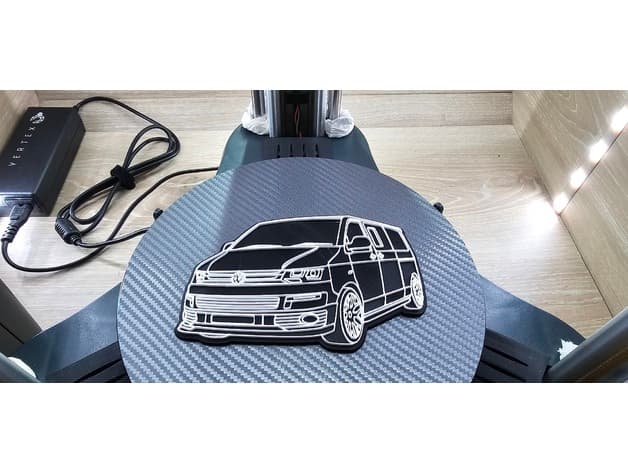 VW Transporter 5 Silhouette 3d model