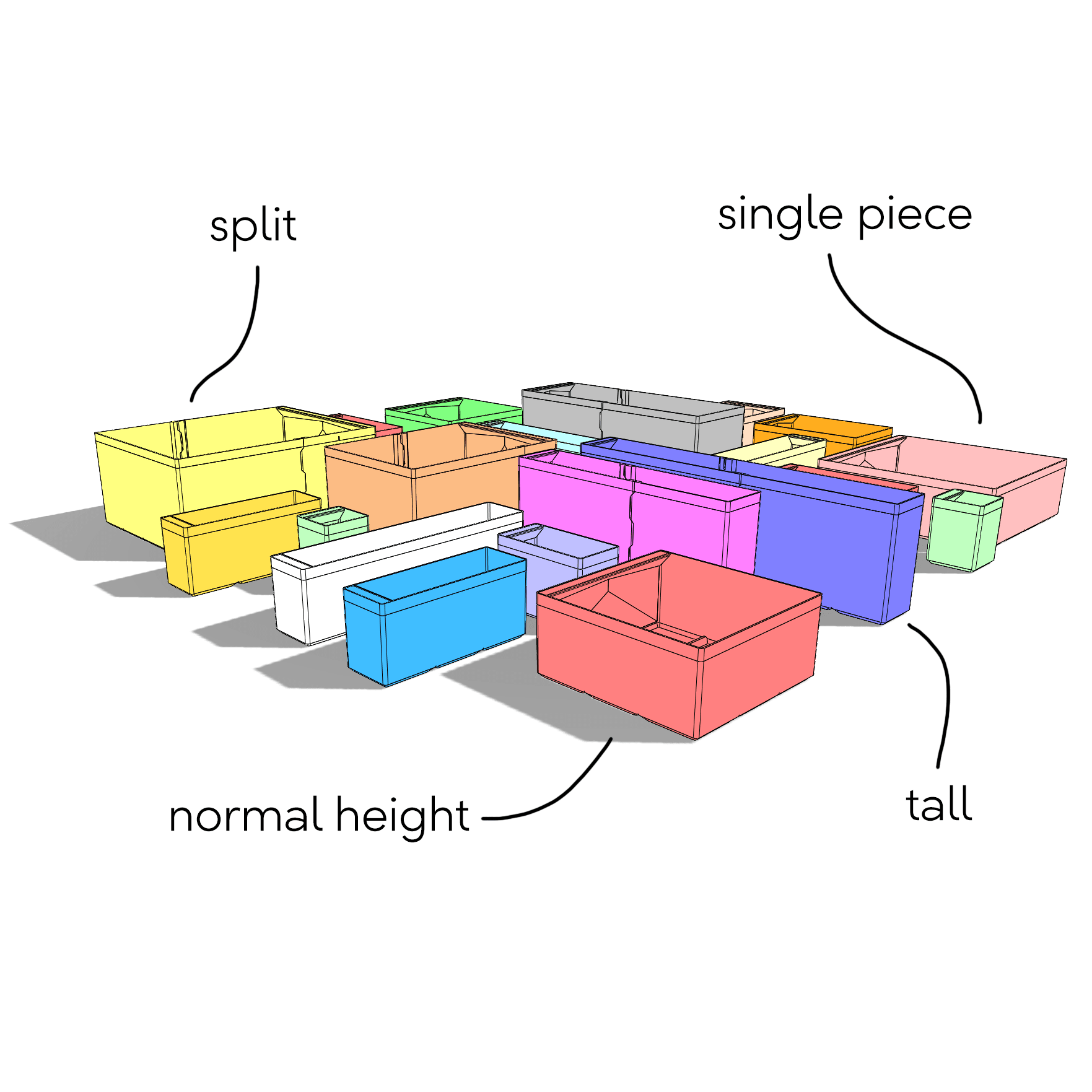 ModuBOX - All Boxes NO Plans 3d model