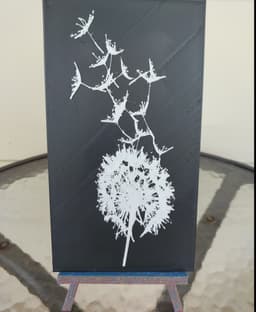Dandelion Wall Art 3d model