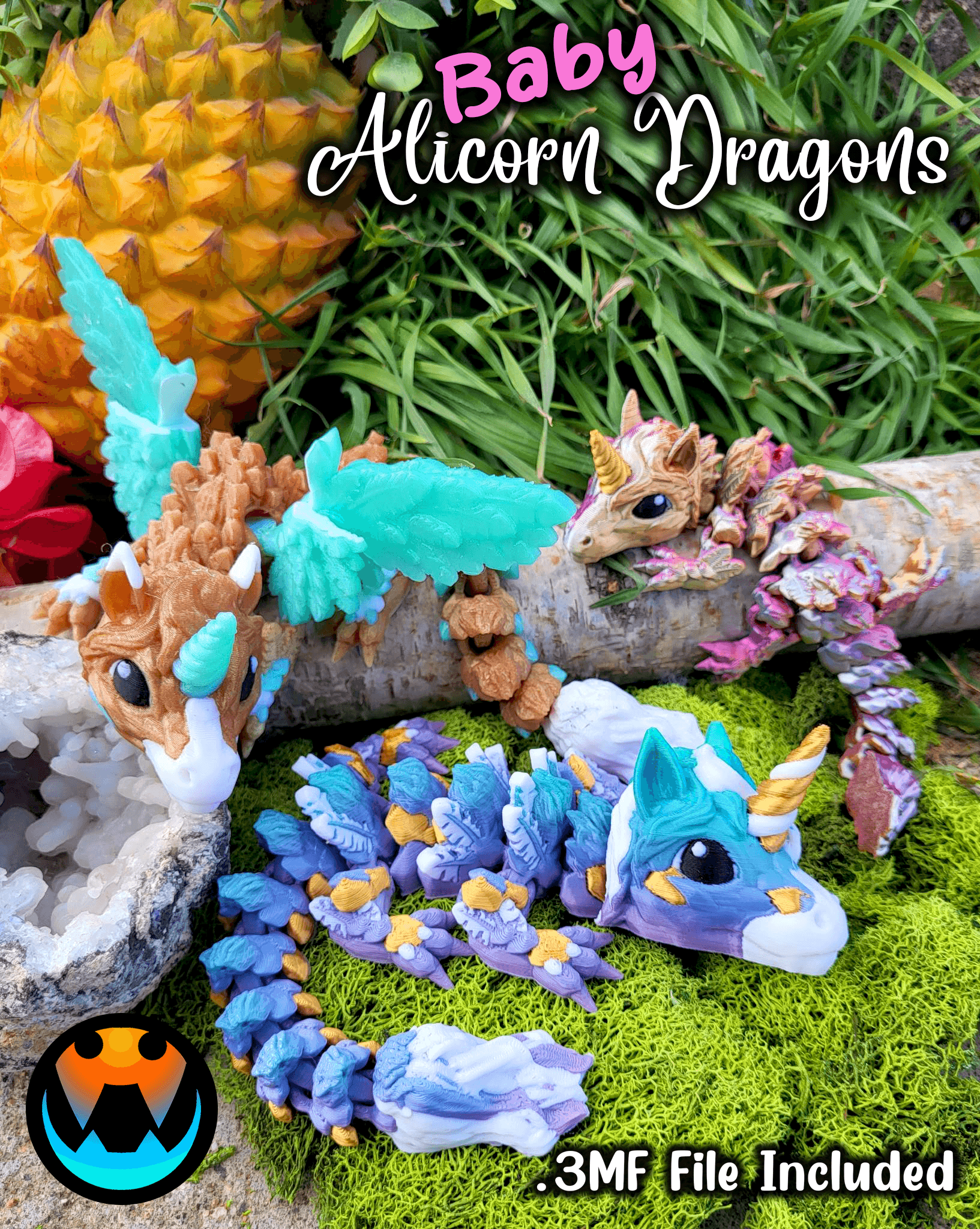 Baby Alicorn Dragon 3d model