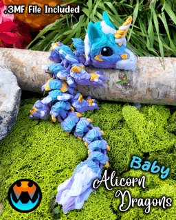 Baby Alicorn Dragon 3d model