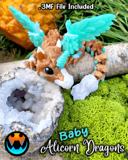 Baby Alicorn Dragon 3d model