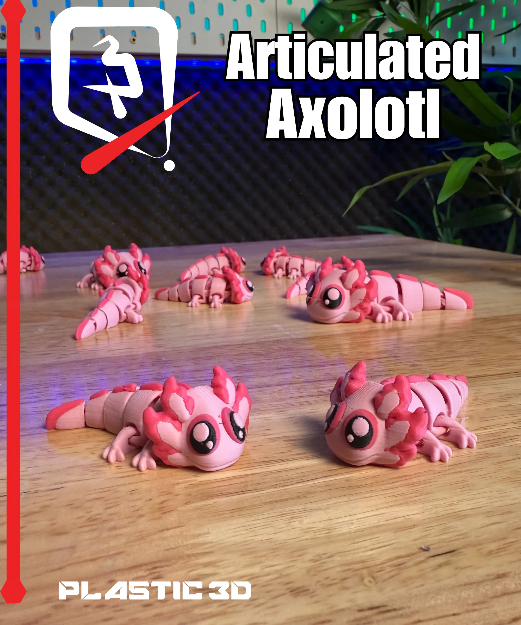 Articulated Axolotl 3d model