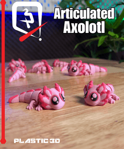 Articulated Axolotl 3d model