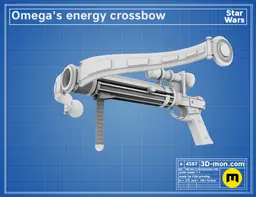 Omega’s energy crossbow – Bad Batch 3d model