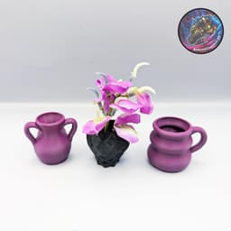 mini vase magnet set 3d model