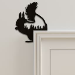 Rabbit Door Corner Decor 3d model
