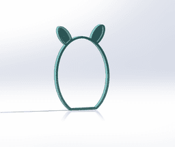 easter bunny decor 3d model