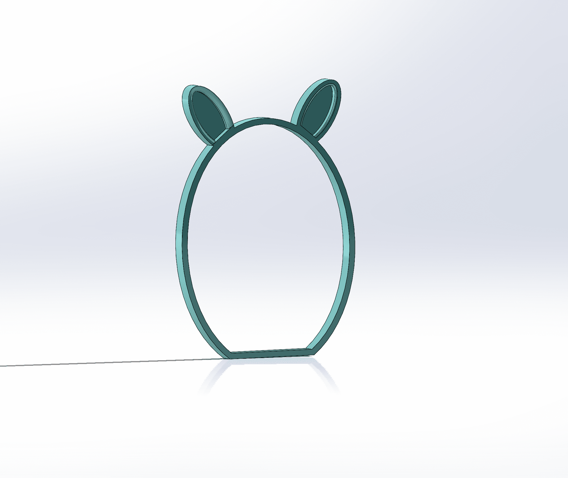 easter bunny decor 3d model