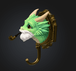 Wise Dragon Wall Hook STL File for 3D Print 3d model