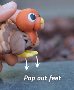 Tender Turkey - Articulated Fidget turkey - Ludo Animal 3d model