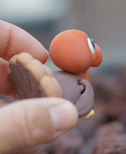 Tender Turkey - Articulated Fidget turkey - Ludo Animal 3d model