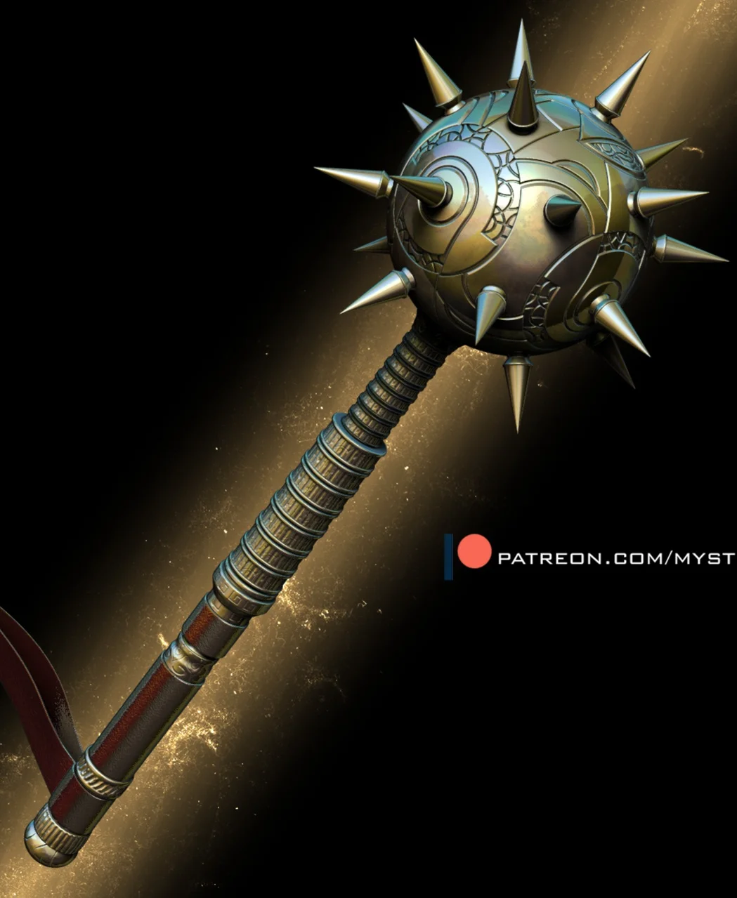 Hawkman Mace - functional 3d model