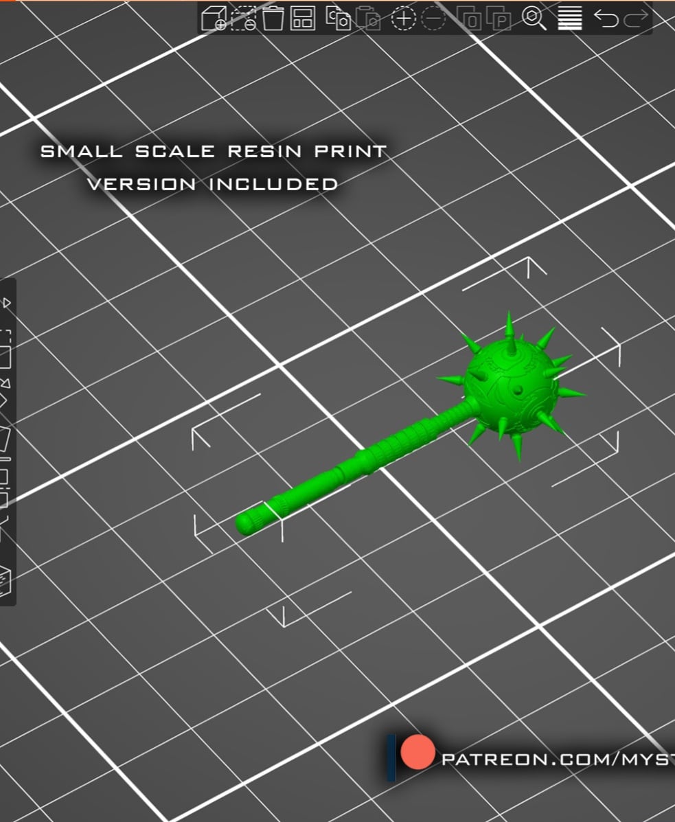 Hawkman Mace - functional 3d model