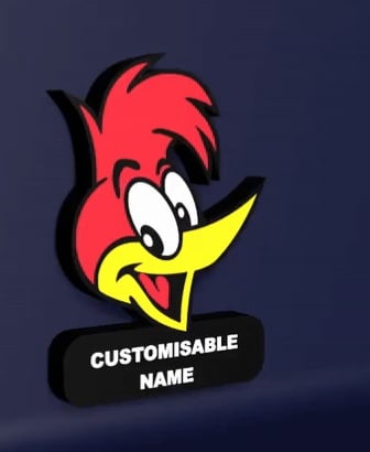 Woody Woodpecker - LED Strip compatible 3d model