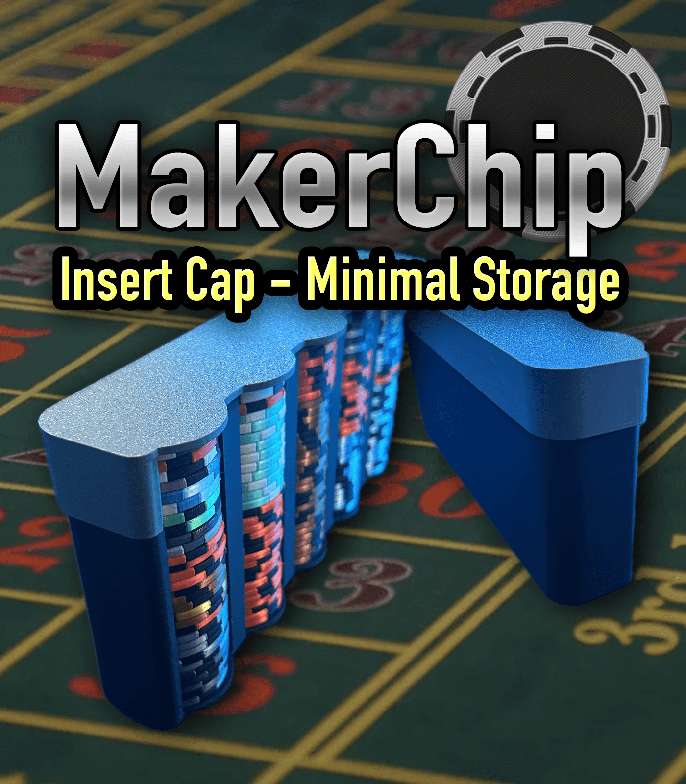 MakerChip Insert CAP - Minimal Storage Solution 3d model