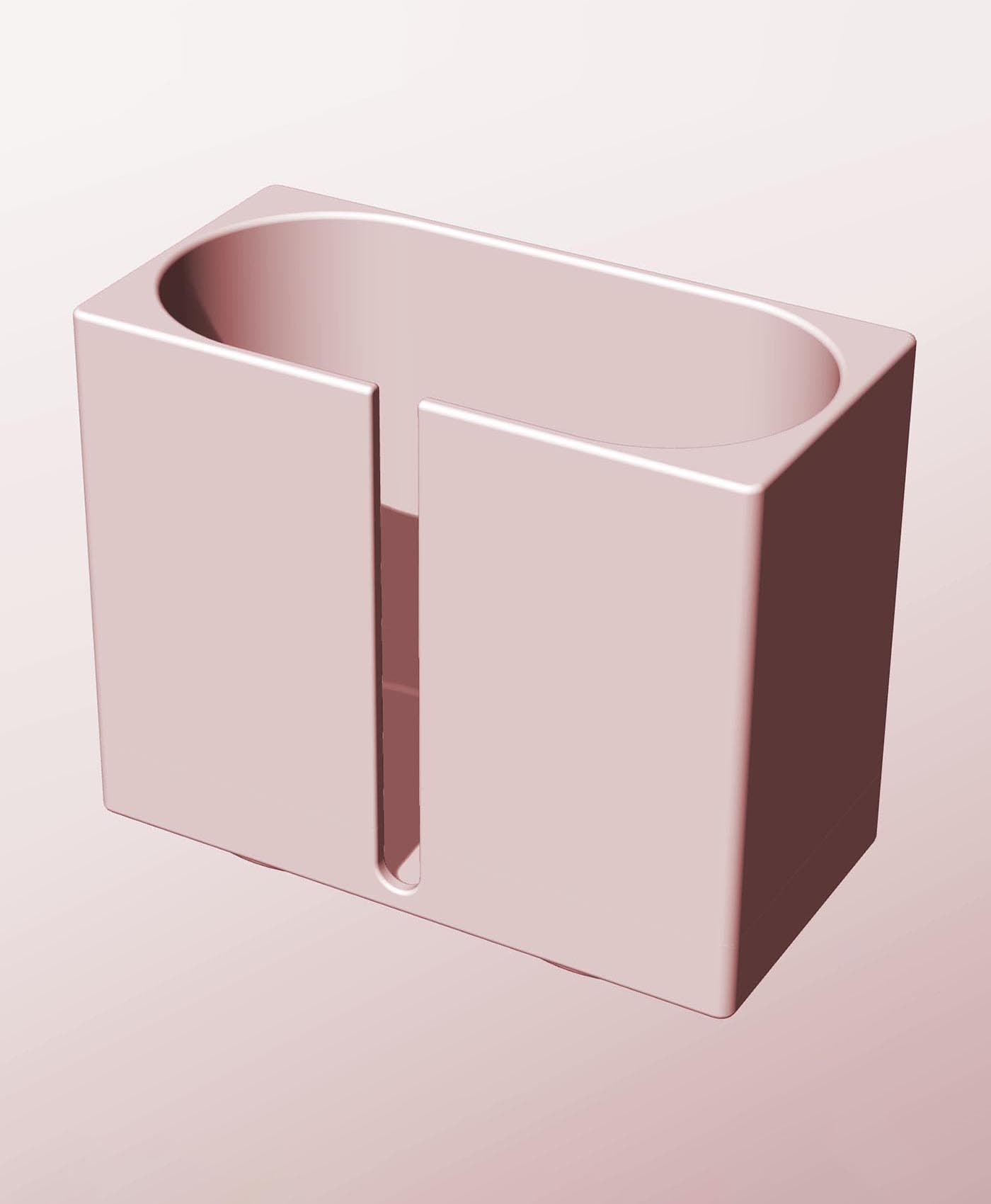 CX68-120-SB Stacking slotted component box bin for makers 3d model