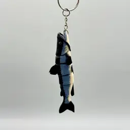 Flexy Catfish Keychain - Articulating Catfish 3d model