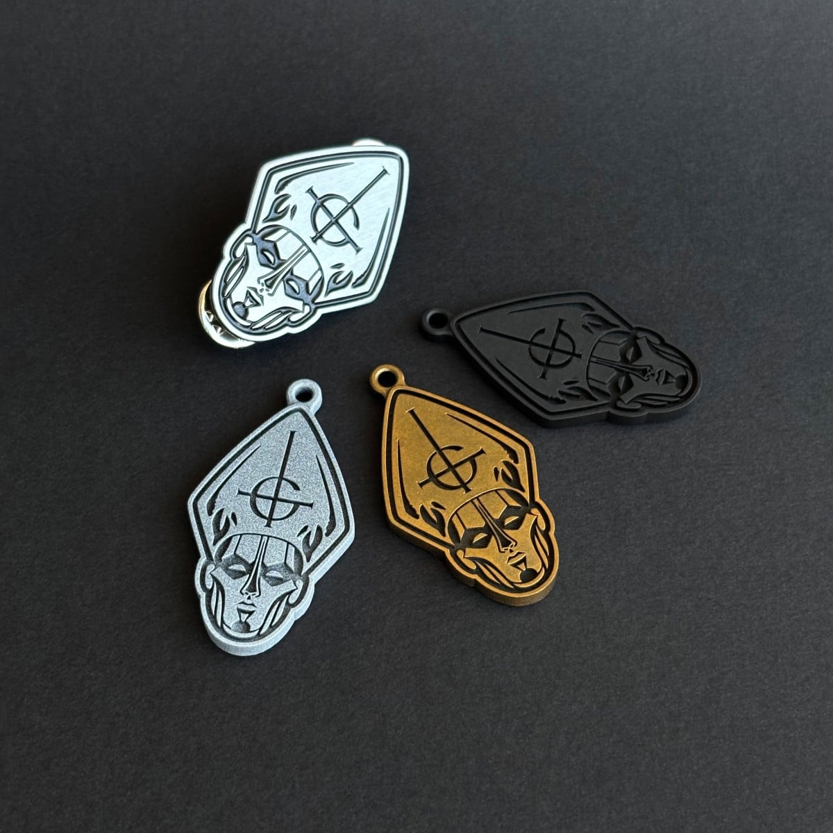 Popestar pin and pendant 3d model