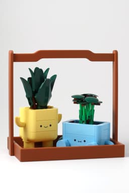 SONGHE Carrying Tray – Snack, Serving & Storage Organizer with Handle 3d model