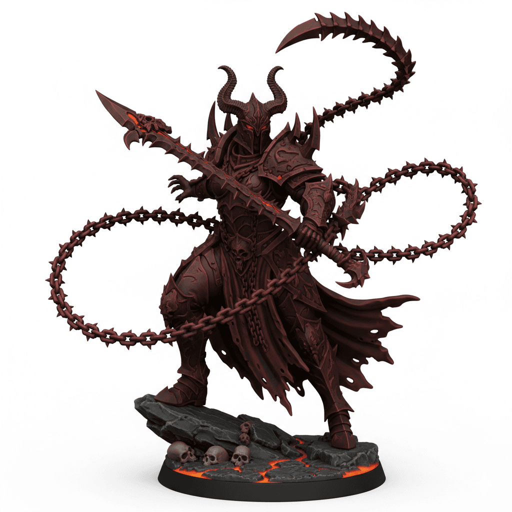 Infernal Gladiatrix Whip Sword Premium STL File 3d model