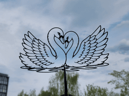 Romantic Swan Couple 2D Wall Art.stl 3d model