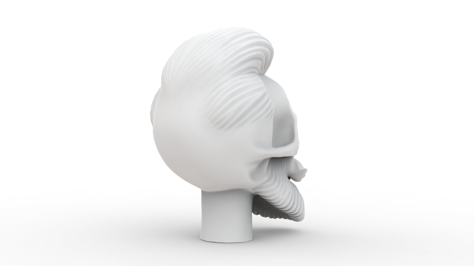 Beard Skull 2 3d model