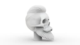 Beard Skull 2 3d model