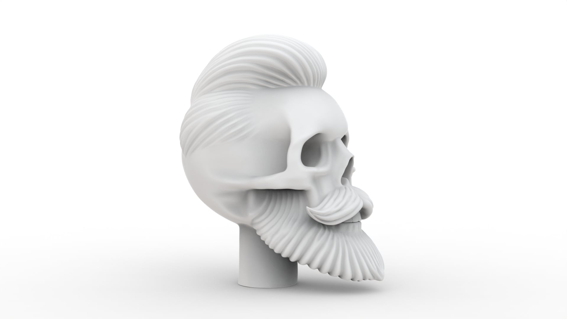 Beard Skull 2 3d model