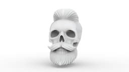 Beard Skull 2 3d model