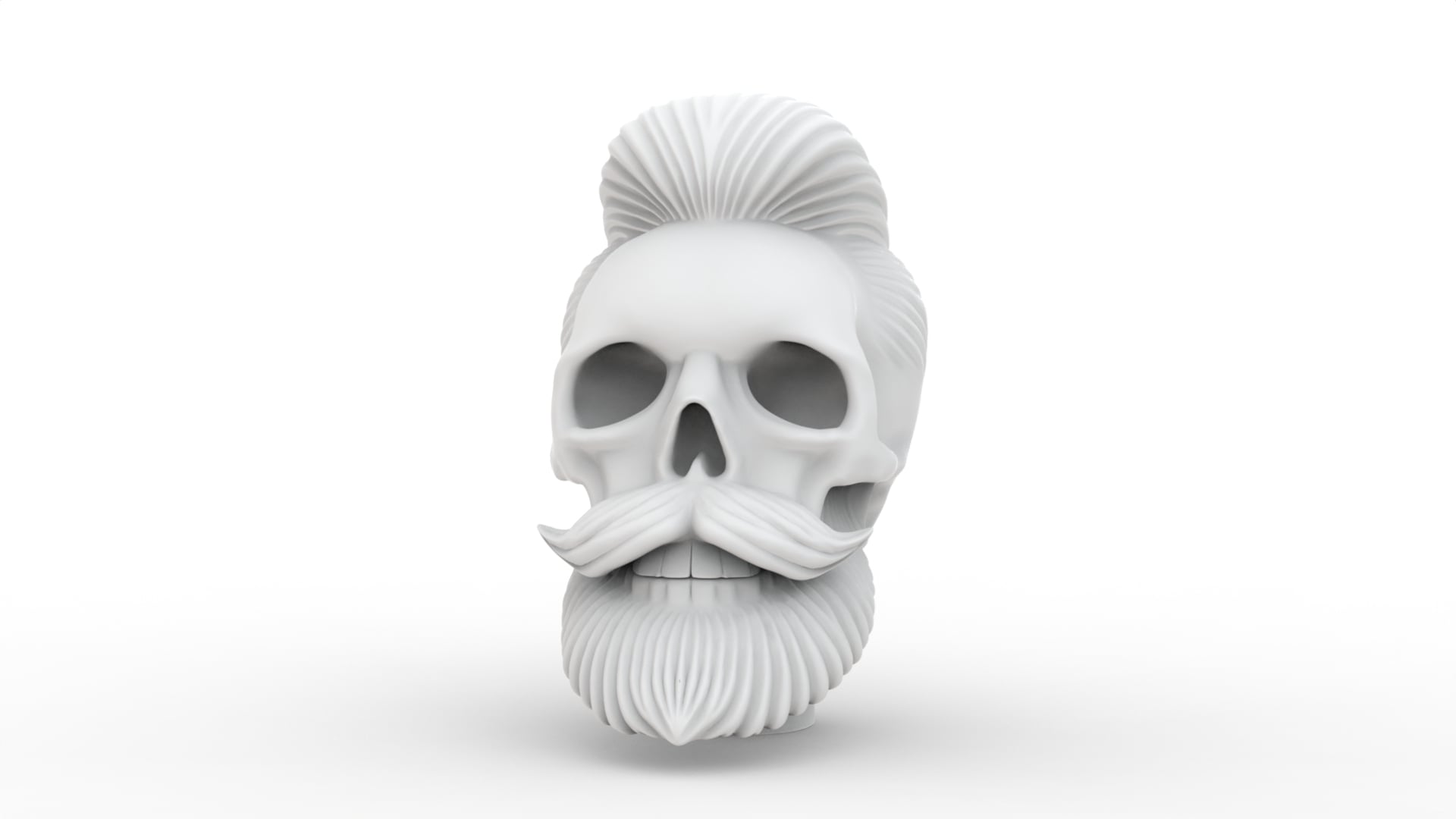 Beard Skull 2 3d model