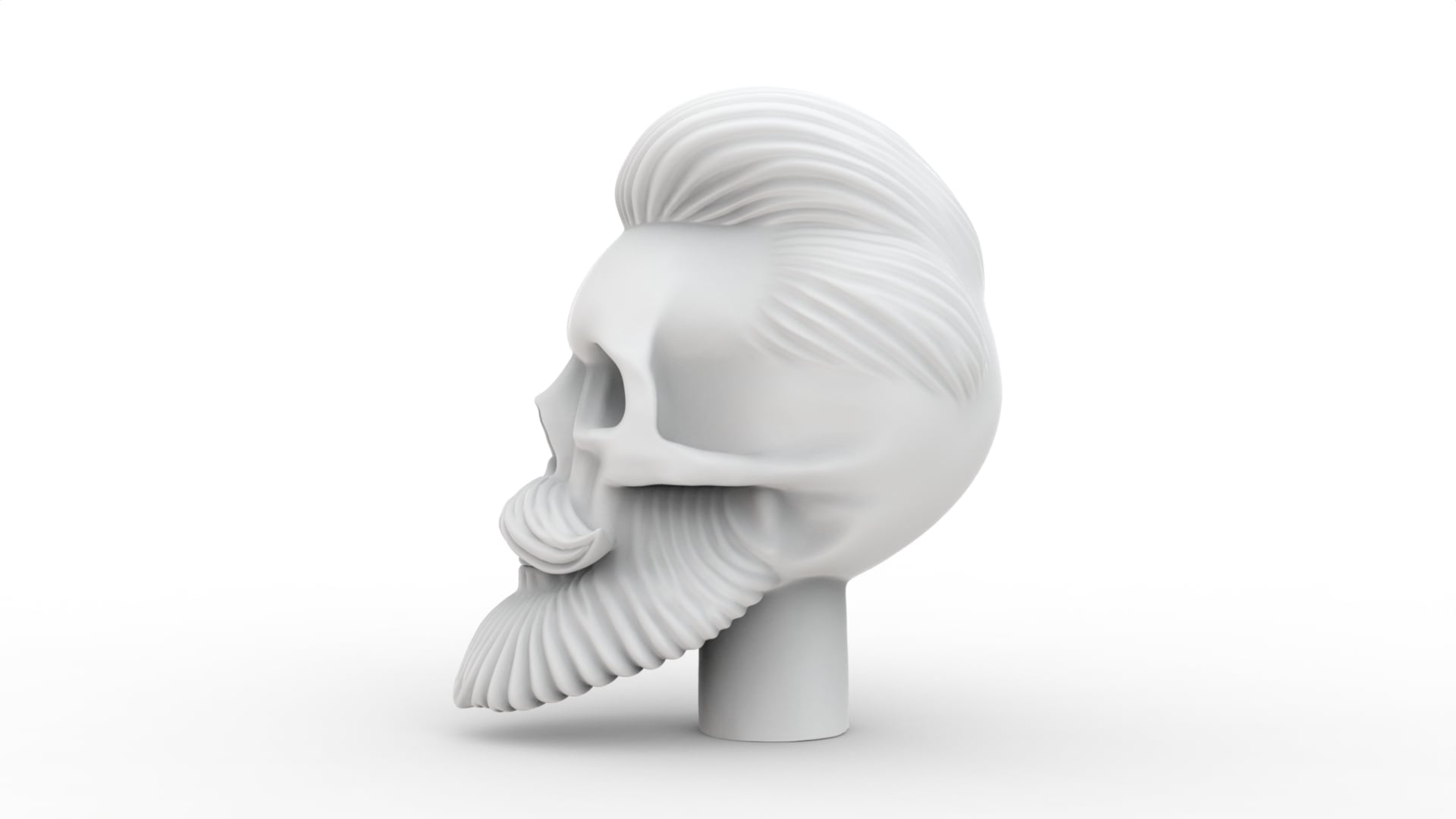 Beard Skull 2 3d model