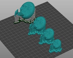 STL Scenic Bases Set with Skeleton, Raven and Tombstone – 25/32/40/50mm Presupported 3d model