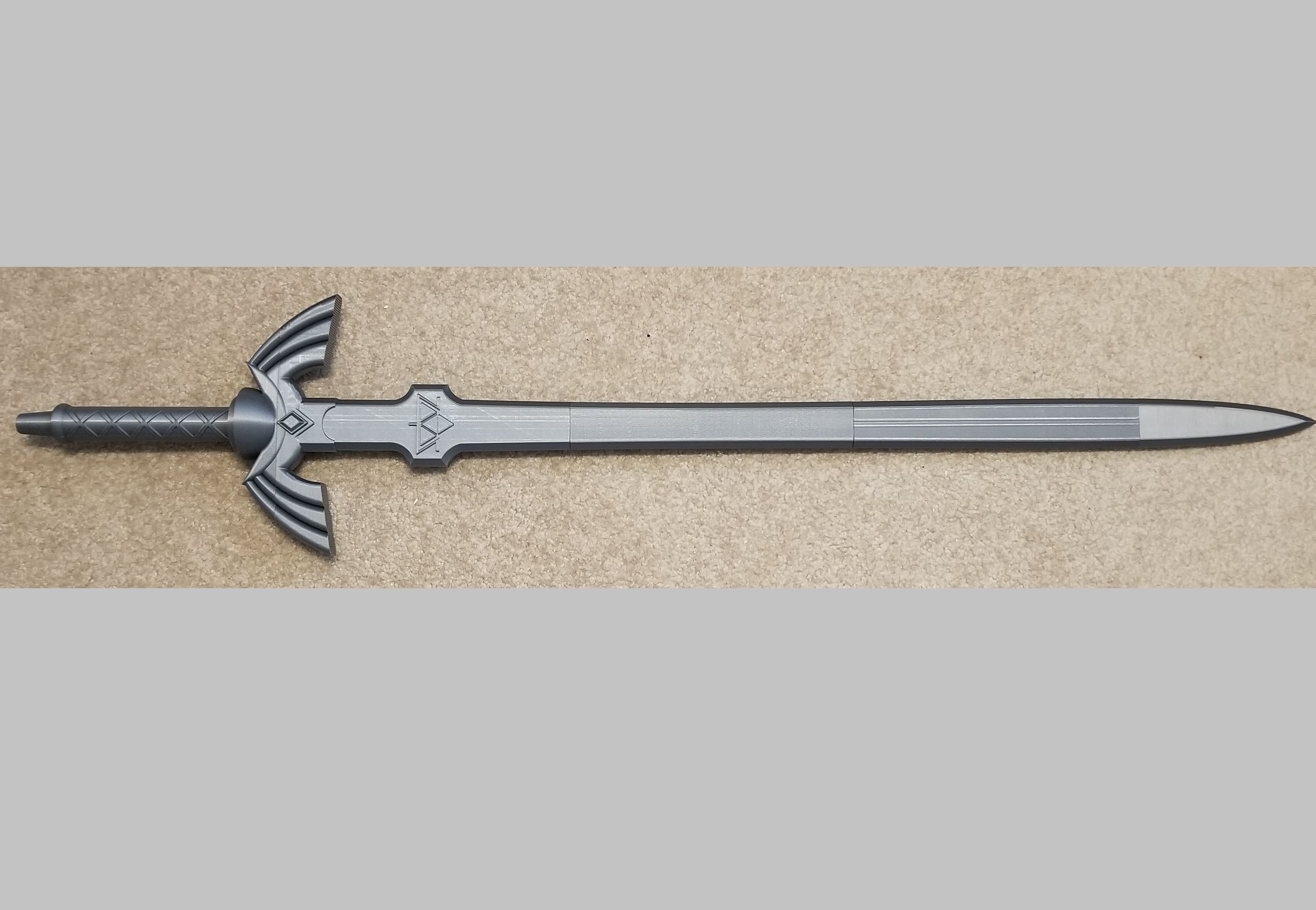 Legend of Zelda Inspired Master Sword Replica for Cosplay 3d model