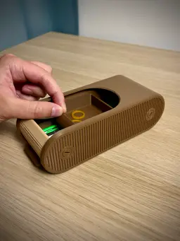 Capsule Tambour Box | Roll top Storage | Organizer 3d model
