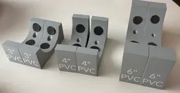Pipe Jig for 3, 4, or 6 Inch PVC Pipes 3d model