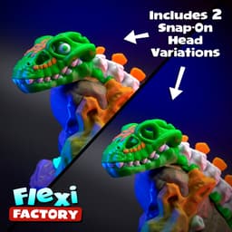 Flexi Factory Skeleton Plesiosaurus with Stand, Lobster Snack and XL Version Included! 3d model