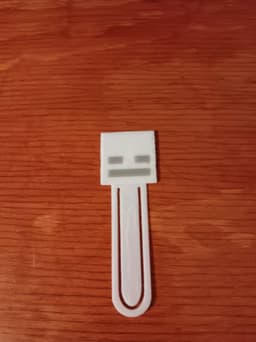 skeleton/wither skeleton bookmark .stl 3d model