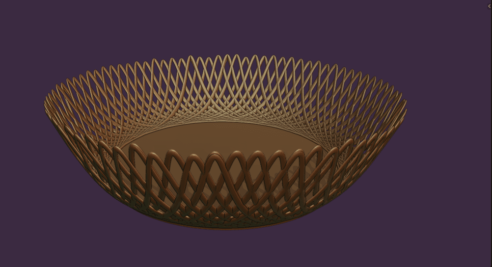 fruit basket  3d model