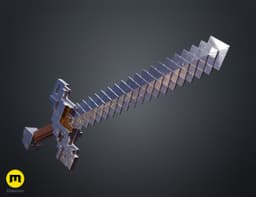 Minecraft_Sword_Smooth_Blade_Part_01_3Demon.stl 3d model
