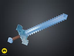 Minecraft_Sword_Smooth_Blade_Part_01_3Demon.stl 3d model