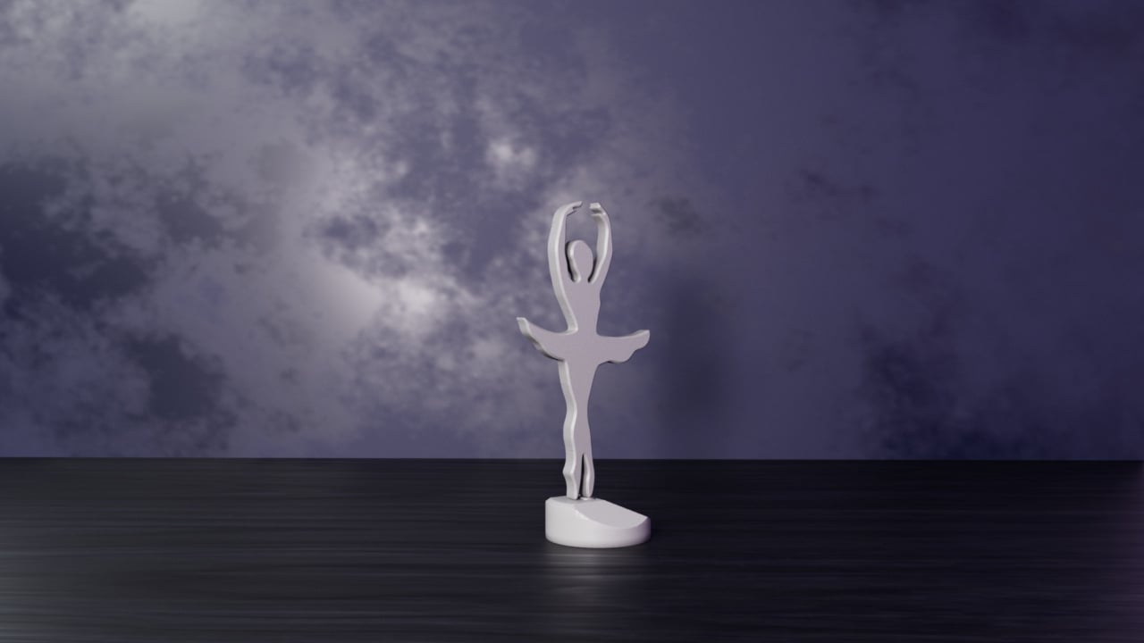 BALLERINA DANCER, DECORATION 3d model