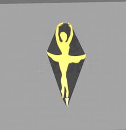 BALLERINA DANCER, DECORATION 3d model