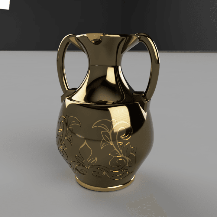 Rococo Watering Jug 3d model