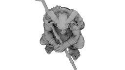 Azure Horned Guardian 3d model