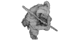 Azure Horned Guardian 3d model