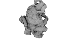 Azure Horned Guardian 3d model