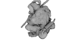 Azure Horned Guardian 3d model