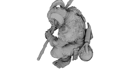 Azure Horned Guardian 3d model