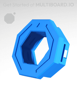 Honeycomb to Multiboard Weight Bearing Snap 3d model